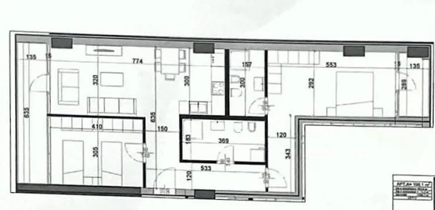 Tirane, shes apartament 2+1+2 , 120 m² 330.000 € (Kika 2, Komuna e Parisit)