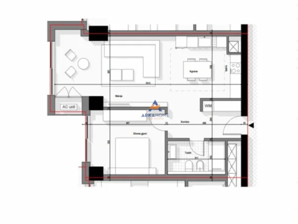 Tirane, shitet apartament 1+1+Ballkon Kati 13, 98 m² 196.400 € (BULEVARDI I RI)