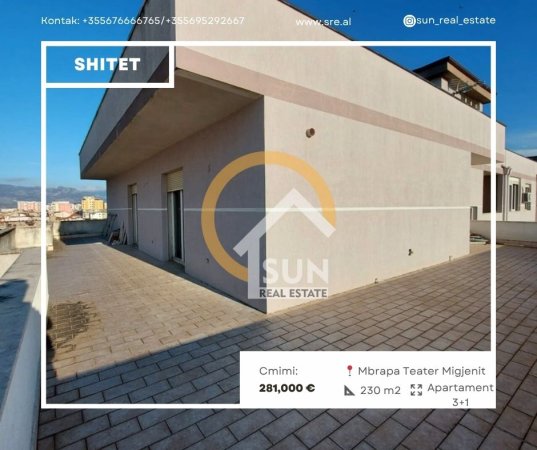 Shkoder, shitet apartament 3+1+Ballkon Kati 6, 230 m² 281.000 € (QENDER)