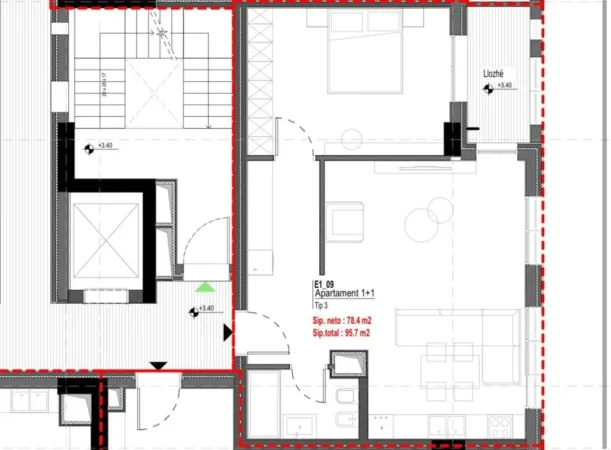Himare, shitet apartament 1+1+Ballkon Kati 1, 95 m² 230.000 € (MORINA RESORT, DRYMADES)