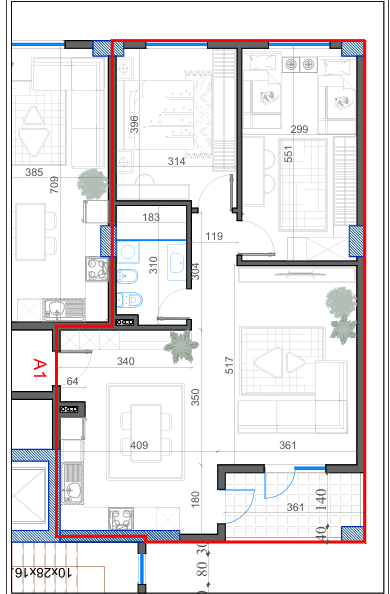 Tirane, shes apartament 2+1+Ballkon Kati 6, 108 m² 120.000 € (Paskuqan)