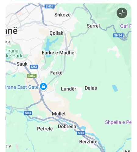 Tirane, shitet toke , 4.000 m² 
