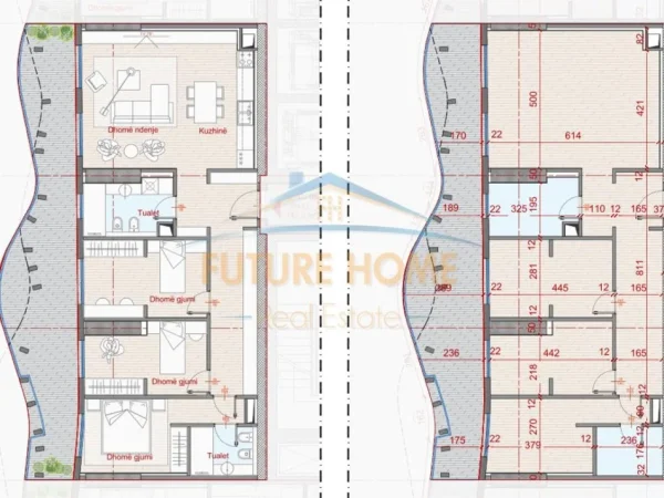 Tirane, shitet apartament 3+1+Ballkon Kati 7, 172 m² (Rezidenca Top Seven Tower)