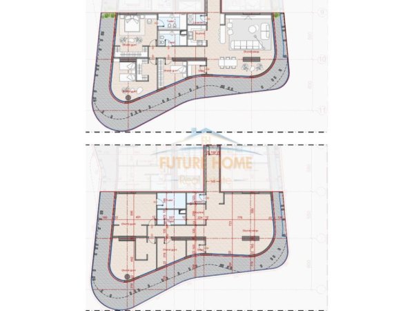 Tirane, shitet apartament 3+1+Ballkon Kati 7, 302 m² (Rezidenca Top Seven Tower)