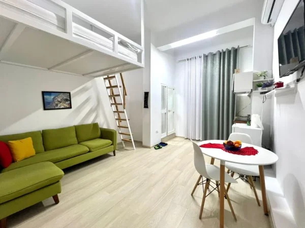 Me Qera  : Studio +1 Ballkon📍Sheshi Wilson  - Sp.45m² - Vendodhje Fantastike -- (540Euro)