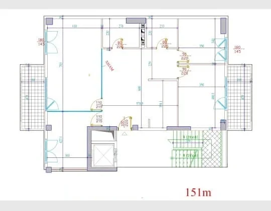 Tirane, jepet me qera zyre Kati 4, 151 m² 2.380 € (Bulevardi Gjergj Fishta)