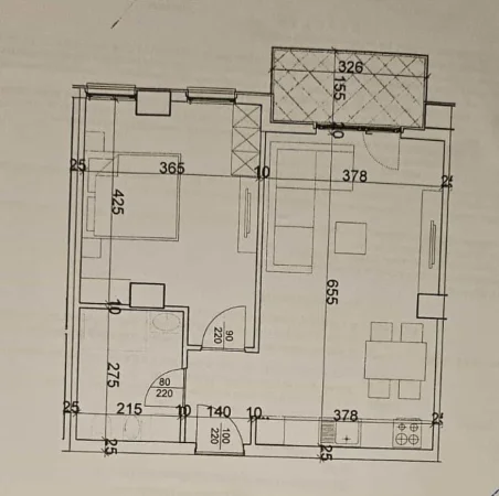 Tirane, shes apartament 1+1+Ballkon Kati 2, 72 m² 129.000 € (dritan hoxha)