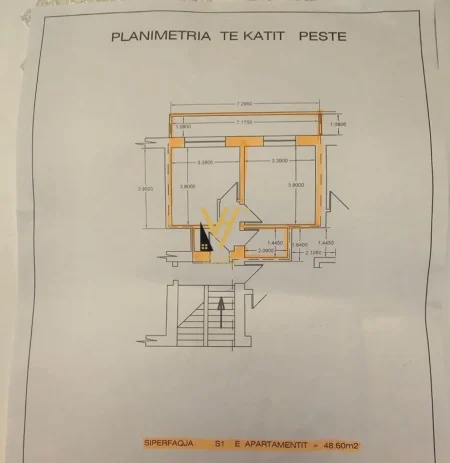 Tirane, shitet apartament 1+1+Ballkon Kati 5, 48 m² 137.000 € (RRUGA E KAVAJES)