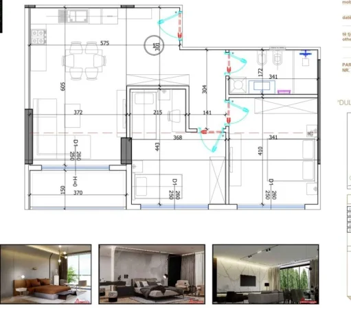 shitet apartament 2+1 Kati 4, 96 m² 105.600 €
