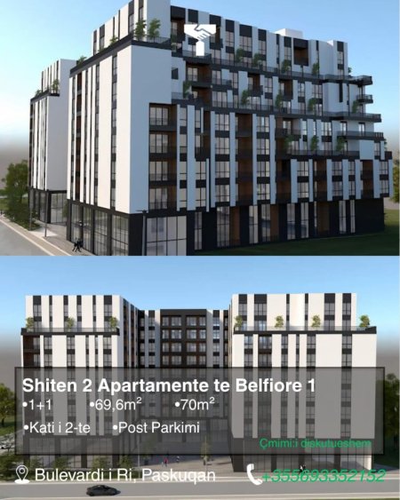 Tirane, shitet apartament 1+1 Kati 2, 