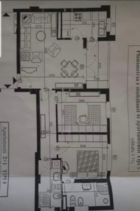 Tirane, shitet apartament 2+1+Ballkon Kati 7, 100 m² 179.000 € 