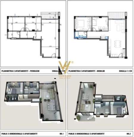 Tirane, shitet apartament 2+1+Aneks Kati 1, 101 m² 152.000 € (LINZE , FRESK)