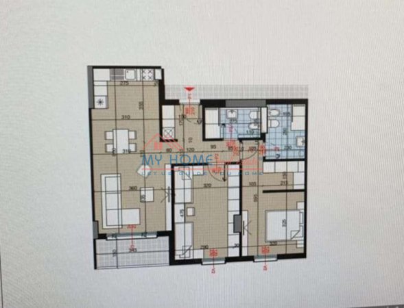 Tirane, shitet apartament 2+1+Ballkon Kati 7, 105 m² 210.000 € (Kongresi i Manastirit)