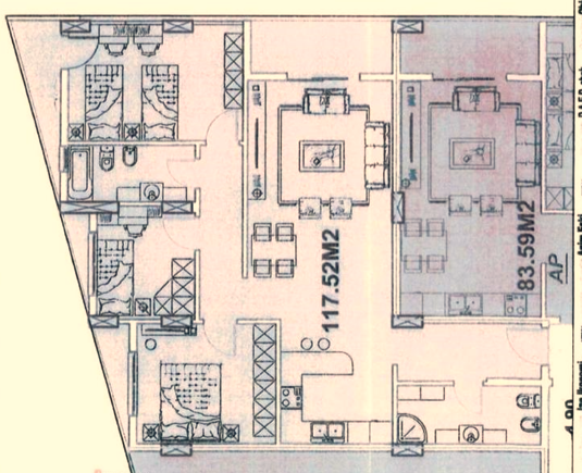 Tirane, jepet me qera apartament 3+1+Ballkon Kati 1, 117 m² 290.000 € (Liqeni i Thate)