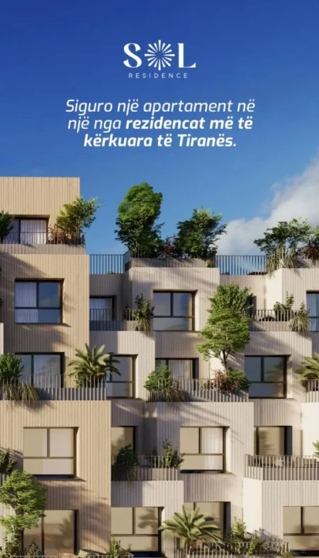 Tirane, shes apartament 1+1 Kati 4, 77 m² 193.500 € (Vllazen Huta)