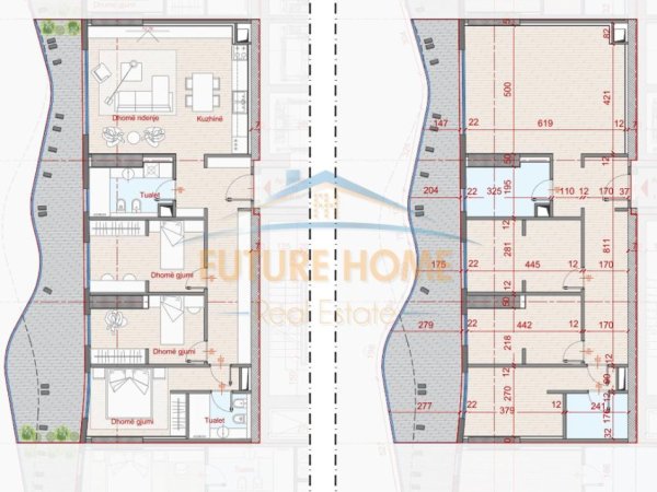 Tirane, shitet apartament 3+1+Ballkon Kati 8, 171 m² (Rezidenca Top Seven Tower)