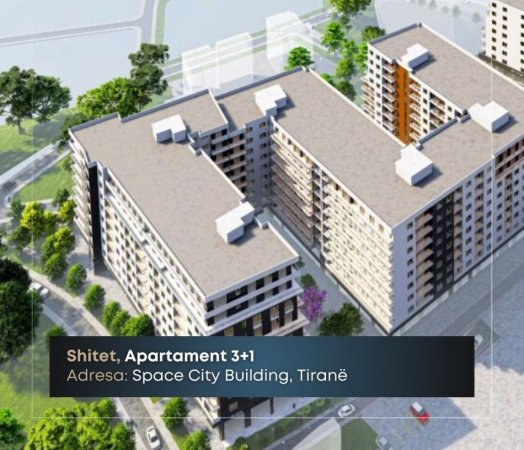 Tirane, shitet apartament 1+1 Kati 2, 82 m² 89.450 € (Space City Building, pranë Unazës së madhe, Tiranë, TT 1535)