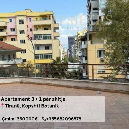 Tirane, shitet apartament 3+1 , 239 m² 350.000 € (Kopshti Botanik)