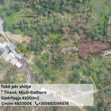 Tirane, shitet toke , 4.100 m² 492.000 € (Mjull-Bathore)