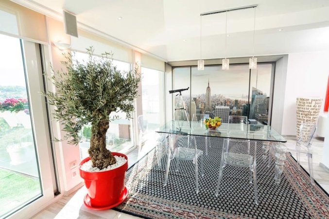 Tirane, jepet me qera apartament+verande | Penthouse 2+1+Aneks+Ballkon Kati 6, 203 m² 1.700 € (Liqeni i Thate)