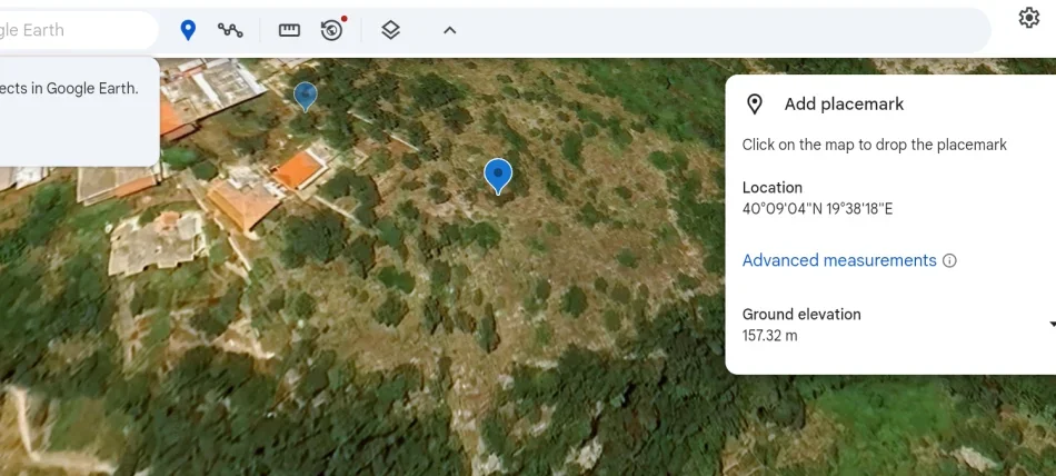 Dhermi - Palase, shitet toke , 3.400 m² 500.000 € (Dhermi Fshat)