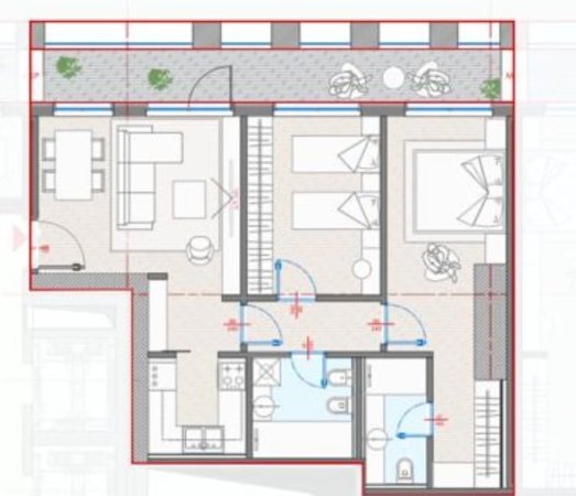 Tirane, shitet apartament 2+1 Kati 15, 118 m² 205.275 € (zogu i zi)