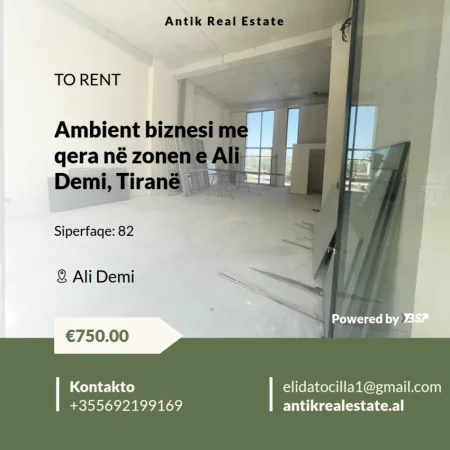 Tirane, jepet me qera ambjent biznesi Kati 0, 82 m² 750 € 