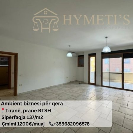 Tirane, jepet me qera ambjent biznesi Kati 4, 137 m² 1.200 € (Rruga e Elbasanit, prane RTSH)
