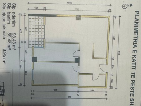 Tirane, shitet apartament 2+1 Kati 5, 98 m² 129.000 € (Yzberishte)