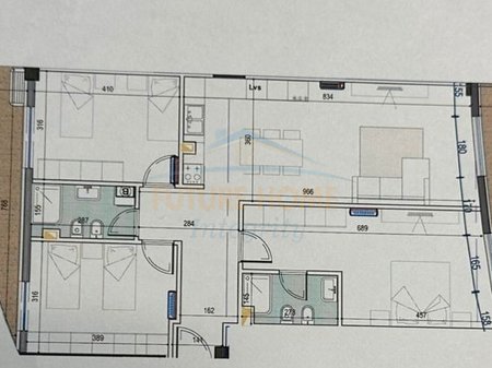 Tirane, shitet apartament 3+1+2+Ballkon Kati 10, 152 m² 334.400 € (Mine Peza Residence)