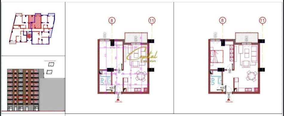 Tirane, shitet apartament 1+1+Ballkon Kati 8, 67 m² 103.000 € (ASTIR)
