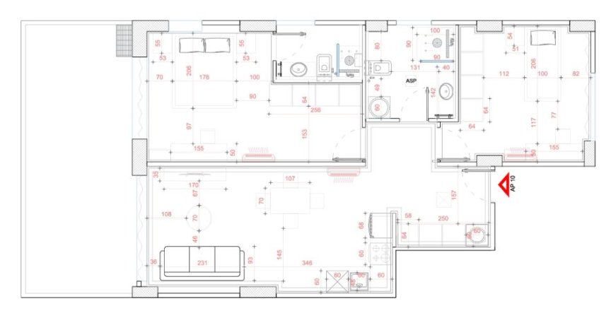 Sarande, shitet apartament 2+1 Kati 3,  (3rd Km Sarande - Butrint, Sarandë 9701, Albania)