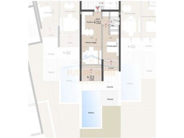 Dhermi - Palase, shes apartament 1+1+Aneks+Ballkon , 97 m² 398.200 € 