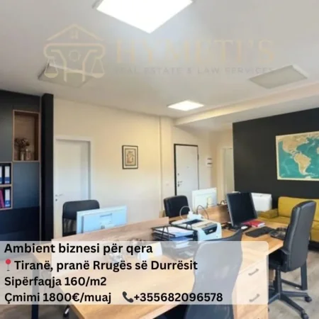 Tirane, jepet me qera ambjent biznesi Kati 7, 160 m² 1.800 € (Rruga e Durrësit)