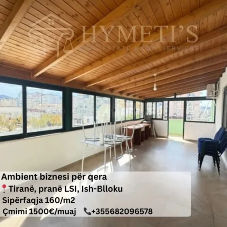 Tirane, jepet me qera ambjent biznesi Kati 4, 160 m² 1.500 € (LSI, Ish-Bllok)