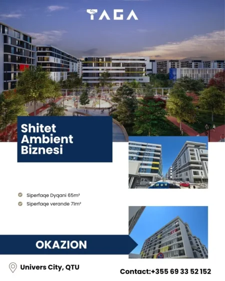 Okazion ! Shitet Ambient Biznesi + Verandë I perfunduar tek Univers City, QTU