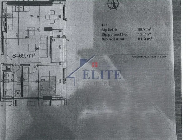 Vlore, shitet apartament 1+1+Ballkon Kati 10, 82 m² 204.750 € 