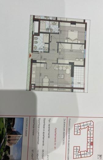 Tirane, shitet apartament 3+1 Kati 3, 117 m² 850 Euro/m2 (Rruga Loni Ligori)