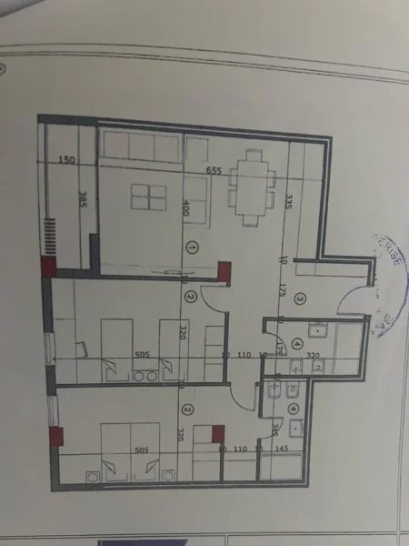 Tirane, shitet apartament 2+1+Ballkon Kati 2, 110 m² 165.800 € (ALI DEMI)