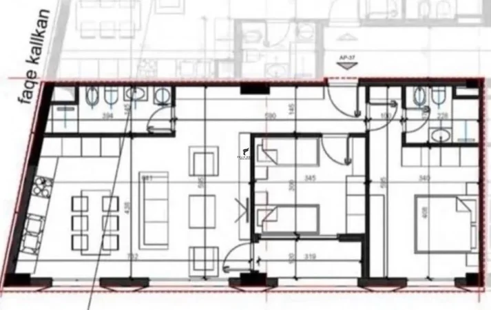 Tirane, shitet apartament 2+1 Kati 3, 104 m² 160.000 € (BULEVARDI I RI)