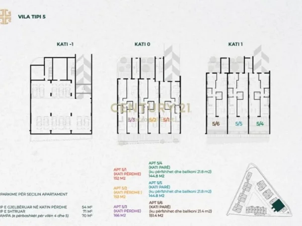Tirane, shitet apartament 2+1+Ballkon , 145 m² 362.000 € (Green Up Living – MJULL BATHORE)