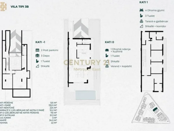 Tirane, shitet Vile 4+1+Ballkon , 708 m² 1.192.000 € (GREEN UP LIVING – MJULL BATHORE)