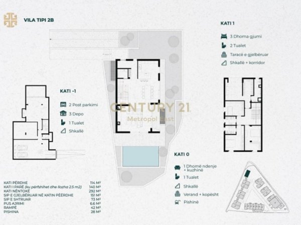 Tirane, shitet Vile 3+1+Ballkon , 847 m² 1.365.000 € (GREEN UP LIVING RESIDENCE – MJULL BATHORE)