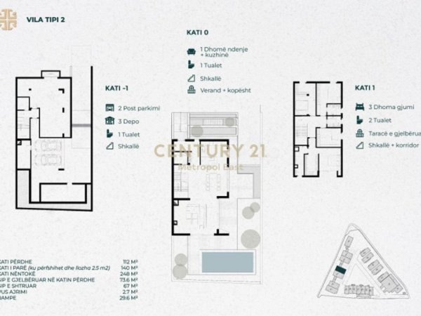 Tirane, shitet Vile 3+1+Ballkon , 673 m² 1.250.000 € (GREEN UP LIVING – MJULL BATHORE)