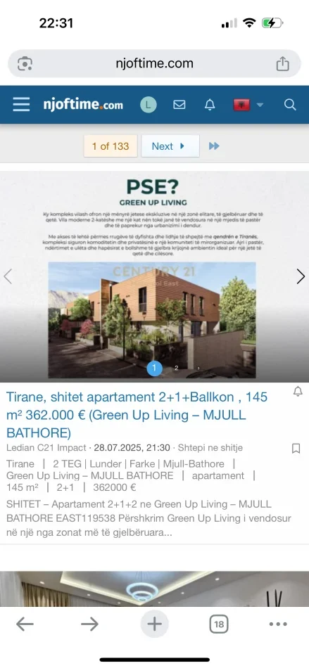 Tirane, shitet Vile 3+1+Ballkon , 673 m² 1.250.000 € (GREEN UP LIVING – MJULL BATHORE)