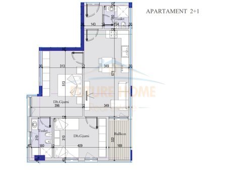 Tirane, shitet apartament 2+1 Kati 2, 96 m² 13.482.000 € 