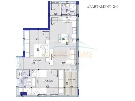 Tirane, shitet apartament 2+1 Kati 2, 96 m² 13.482.000 € 