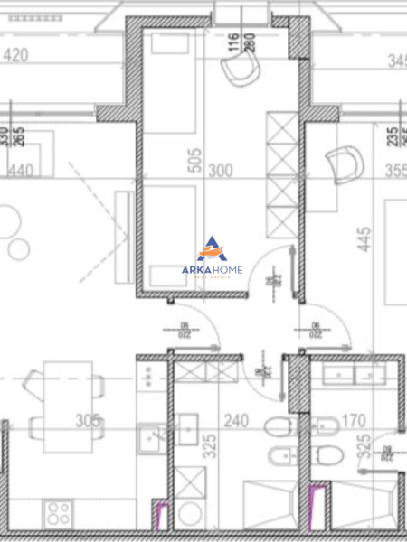 Tirane, shitet apartament 2+1+Ballkon Kati 6, 136 m² 257.526 € (Tirana Riverside , Rruga e Kavajes)