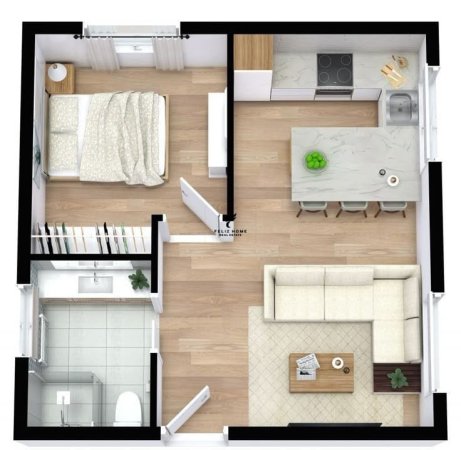 Tirane, shitet apartament 1+1 Kati 1, 54 m² 75.000 € (KODRA E DIELLIT)