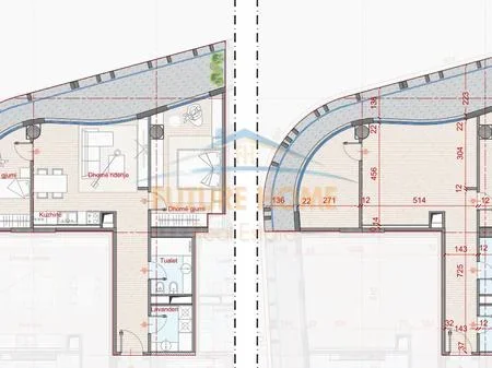 Tirane, shitet apartament 2+1+Ballkon Kati 13, 123 m² 296.000 € (Rruga Dritan Hoxha, Rezidenca Top Seven Tower)